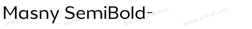 Masny SemiBold字体转换